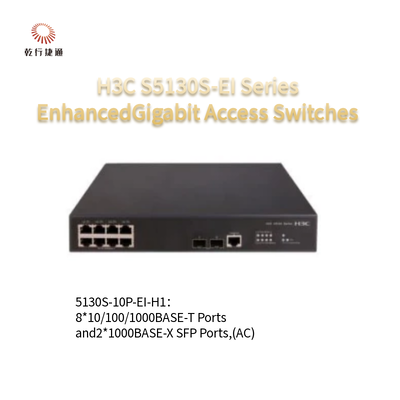 H3C S5130S-EI-serie S5130S-10P-EI-H1 Verbeterde Gigabit-toegangsschakelaars
