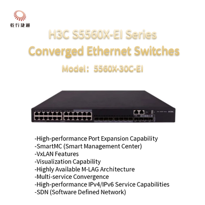 H3C S5560X-EI-serie S5560X-30C-EI Hoogwaardige geconvergeerde Ethernet-switches