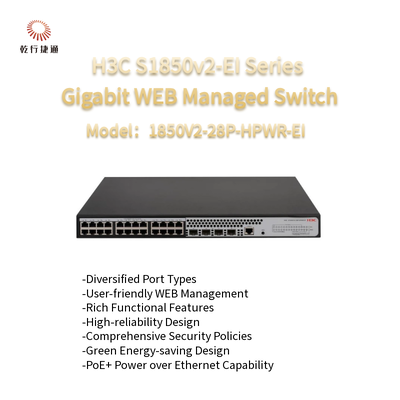 H3C S1850V2-EI-serie 1850V2-28P-HPWR-EI Gigabit webbeheerde switches