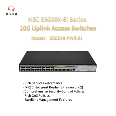 H3C S5000X-EI-serie S5024X-PWR-EI 10G Uplink-toegangsschakelaars