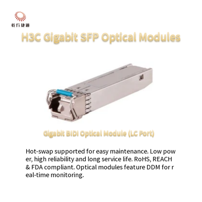 H3C Gigabit SFP-optische modules: laag stroomverbruik en warmwisselbaar SFP-GE-LX-SM1310-S