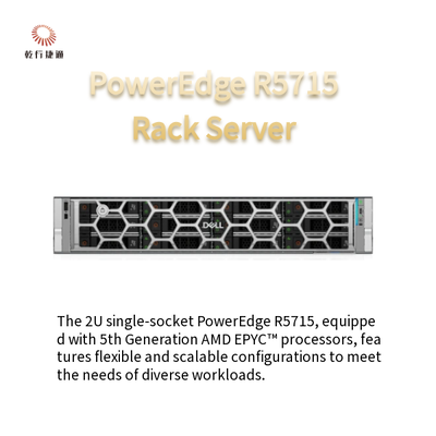 PowerEdge R5715 2U Rack Storage Server Single-Socket Platform 5e Generatie AMD EPYC Processor