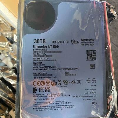 Seagate Exos Enterprise harde schijven EXOS 28TB Model nr.: ST30000NM011F