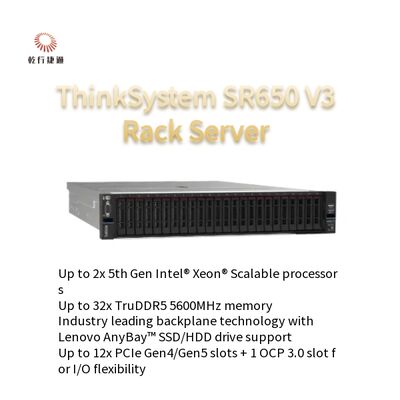 Lenovos ThinkSystem SR650 V3 2U Server ondersteunt meerdere besturingssystemen