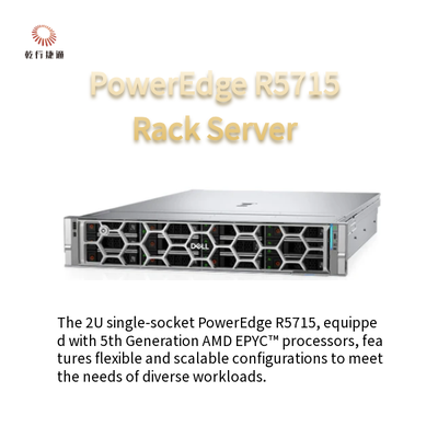 PowerEdge R5715 2U Rack Storage Server Single-Socket Platform 5e Generatie AMD EPYC Processor